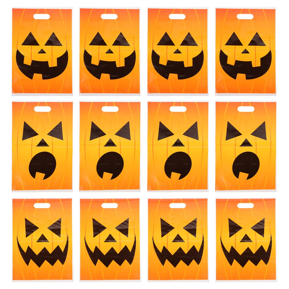 15pcs Halloween Gift Pouches Candy Biscuit Storage Bags Gift Snacks Handbags ( Assorted Color)