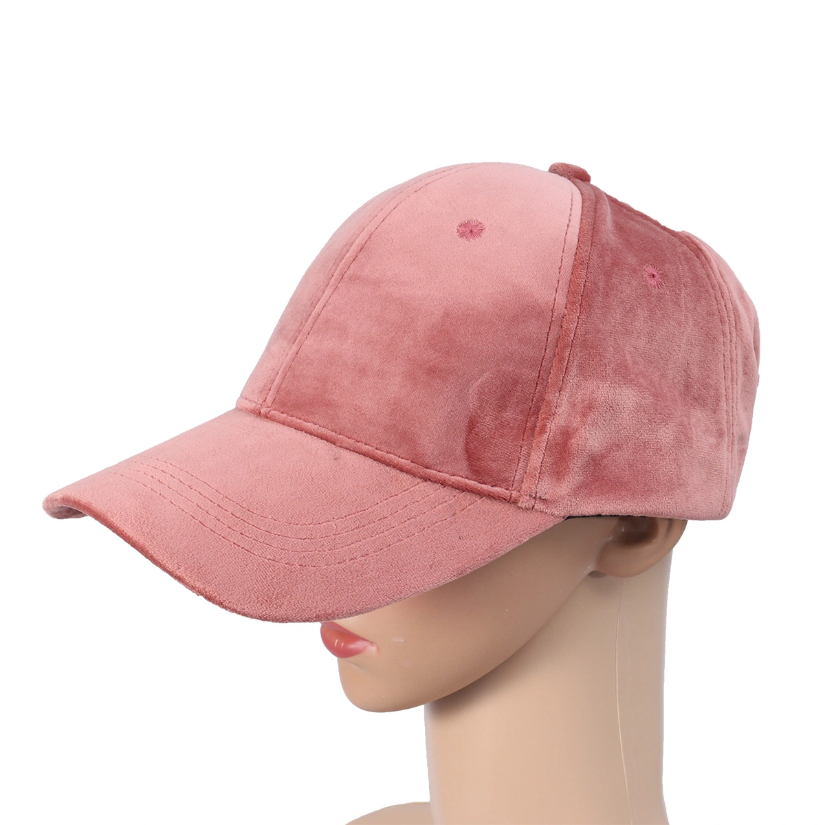 Women and Men Solid Baseball Caps Adjustable Casual Lustrously Outdoor Travel Trucker Hat (Pink)