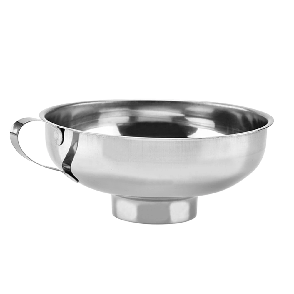 Stainless Steel Funnel Durable Kitchen Funnel for Transferring of Spices Liquid Powder Bean jam