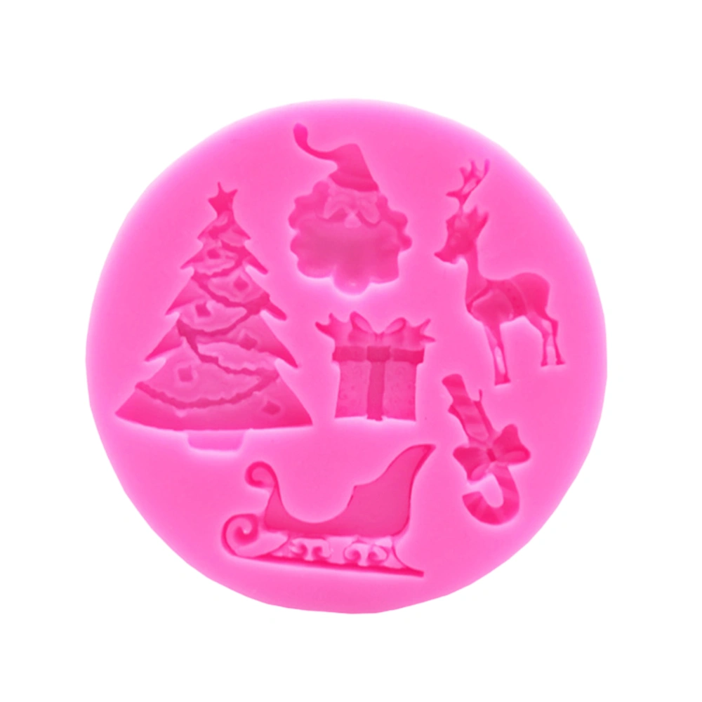 Silicone Santa Claus Christmas Tree Molds Cake Decorating Tools DIY Bakeware Cupcake Dessert Chocolate Fondant Mold