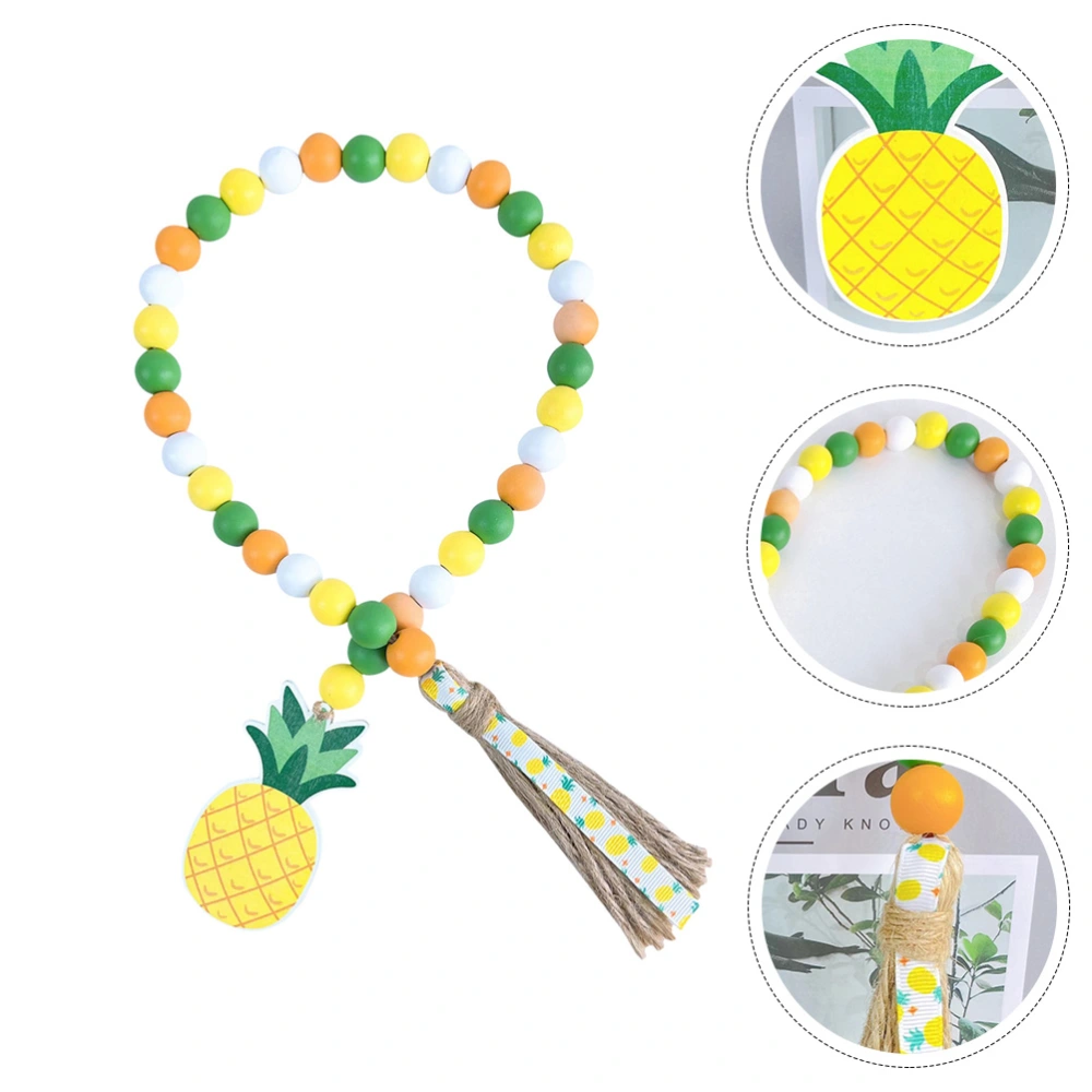 Pineapple Tassel Wooden Beads Ornament Home Hanging Beads String Door Ornament