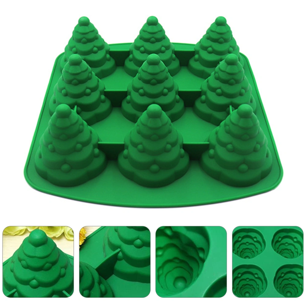 1 Pc Silicone Candy Mold Three-dimensional Convenient Baking Mold (Green)