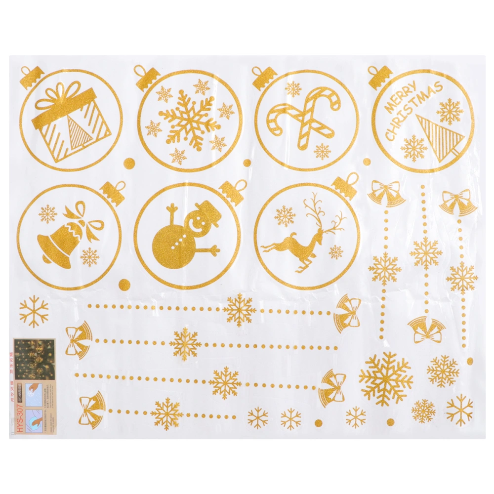 1Pc Christmas Showcase Stickers Window Stickers DIY Home Wall Stickers