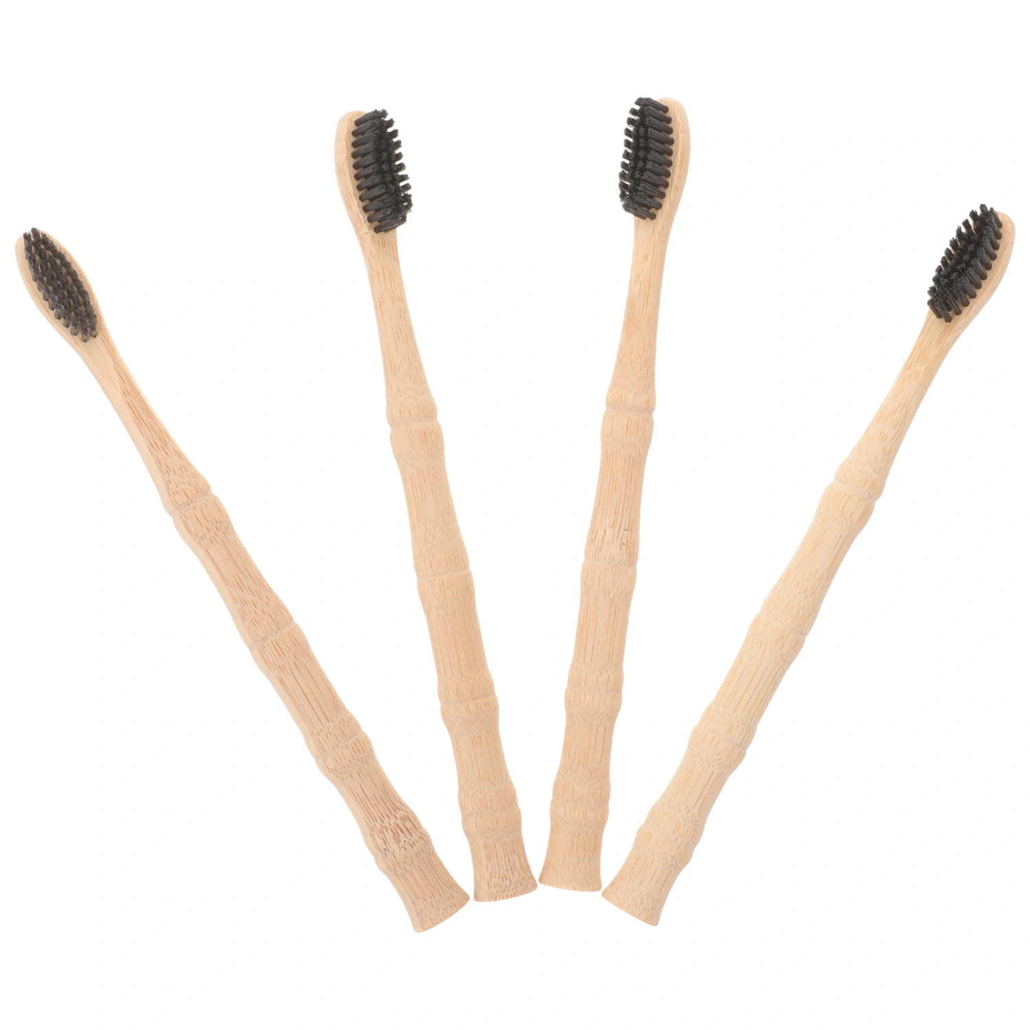 4pcs Bamboo Outdoor Toothbrushes Portable Soft Toothbrushes Bamboo Toothbrushes