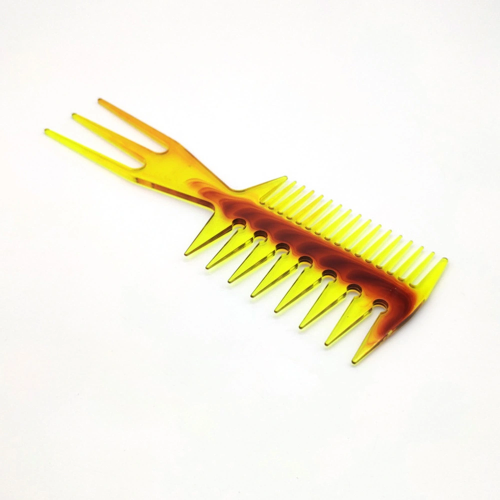 2pcs Oil Hairstyle Comb Slicked-back Hairstyle Comb Man Hair Styling Comb Wide Tooth Comb