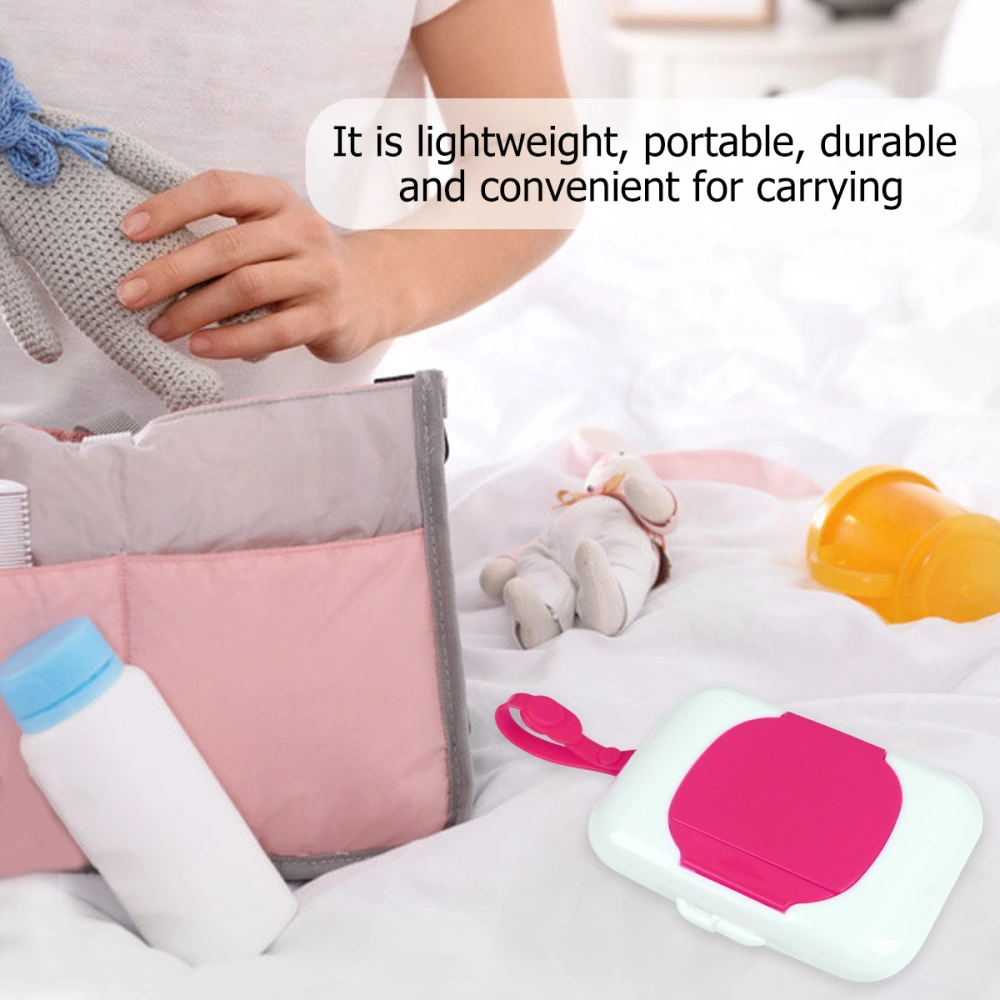 Baby Outdoor Portable Wet Tissue Case Infant Reusable Stroller Pram Wet Wipe Box