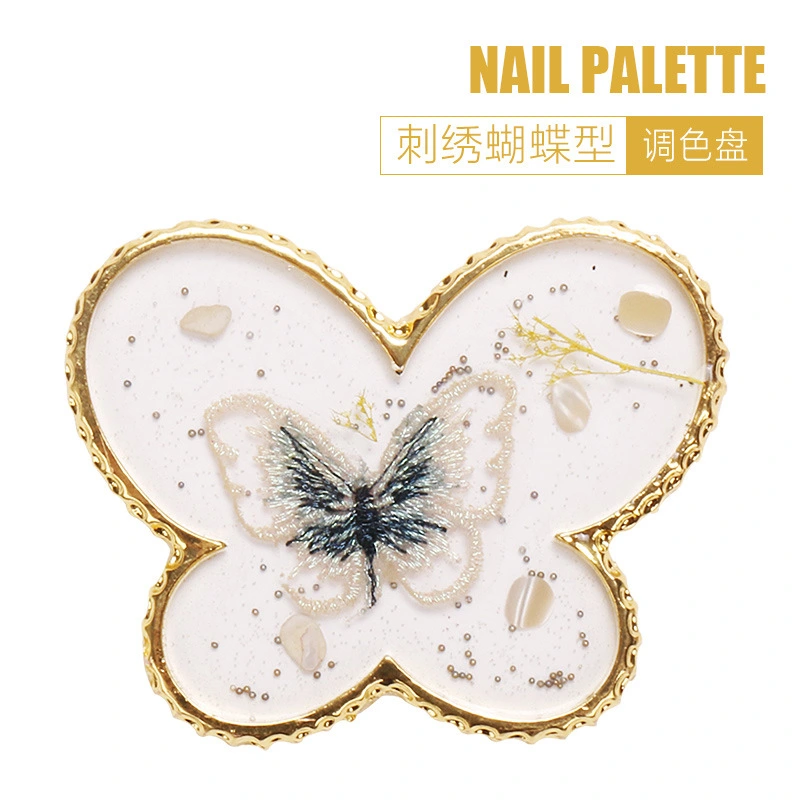 Resin Nail Art Palette Nail Color Mixing Palette Nail Display Palette Nail Art Pallet (Butterfly Shape)