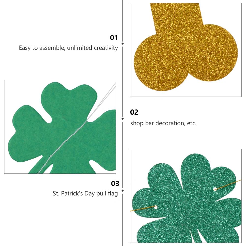 2pcs St. Patrick's Day Decorative Banners Party Decorations Party Supplies