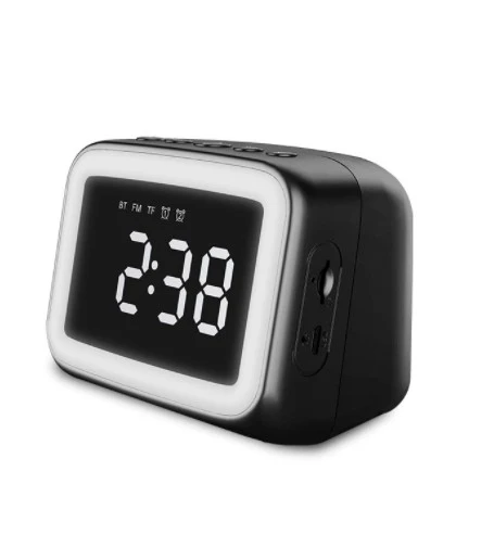 Alarm Clock for Bedroom Office Digital Clock Plug-in Card Speaker Alarm Clock