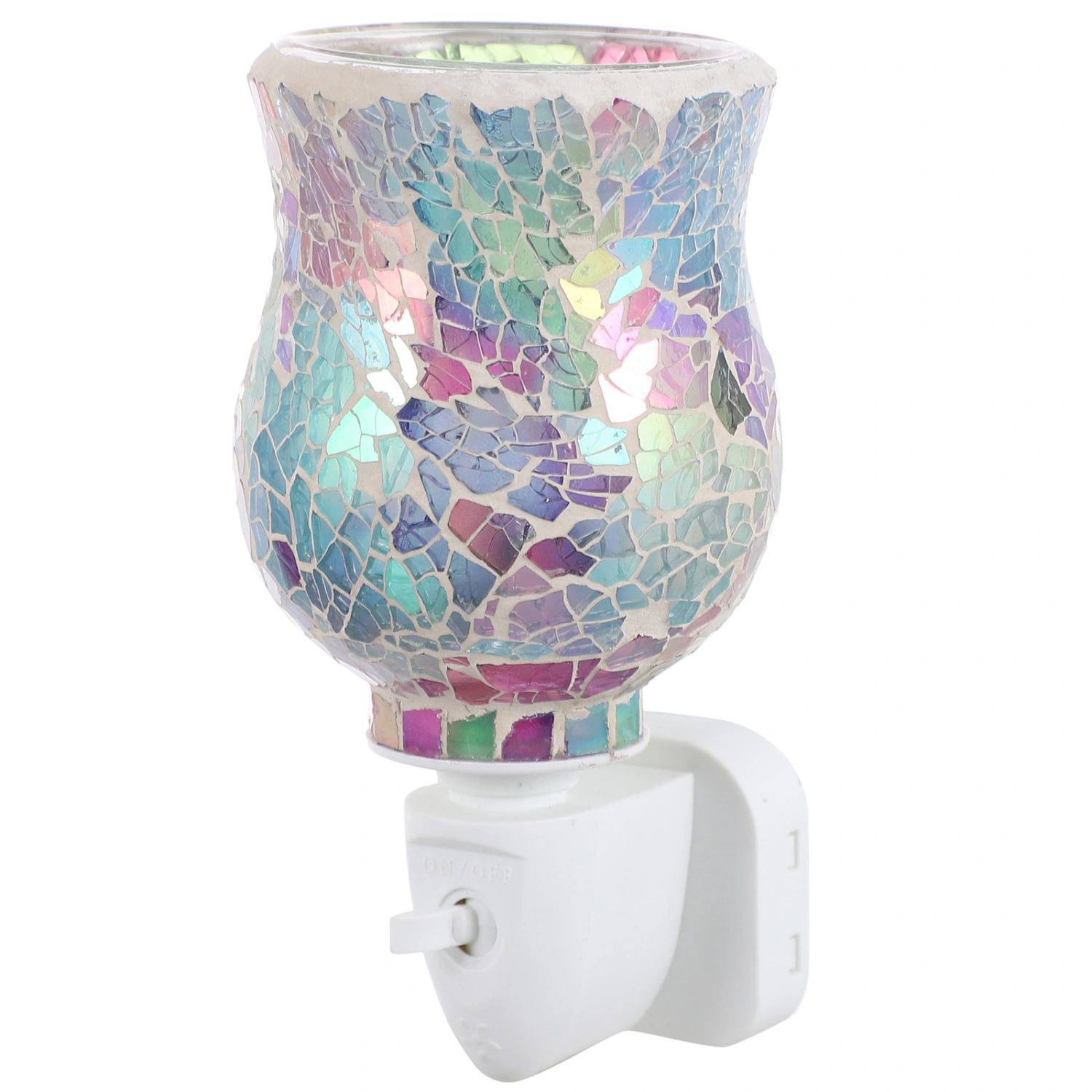 Creative Mosaic Plug-in Candle Warmer Home Melting Wax Warmer Lamp (UK Plug)