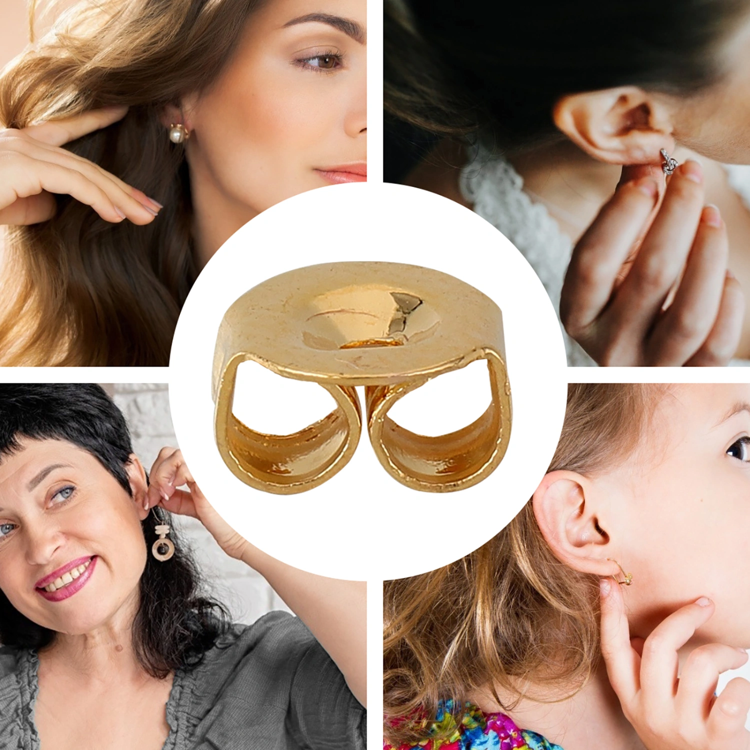 200PCS Earring Backs Earring Back Clips Practical Earring Safety Backs