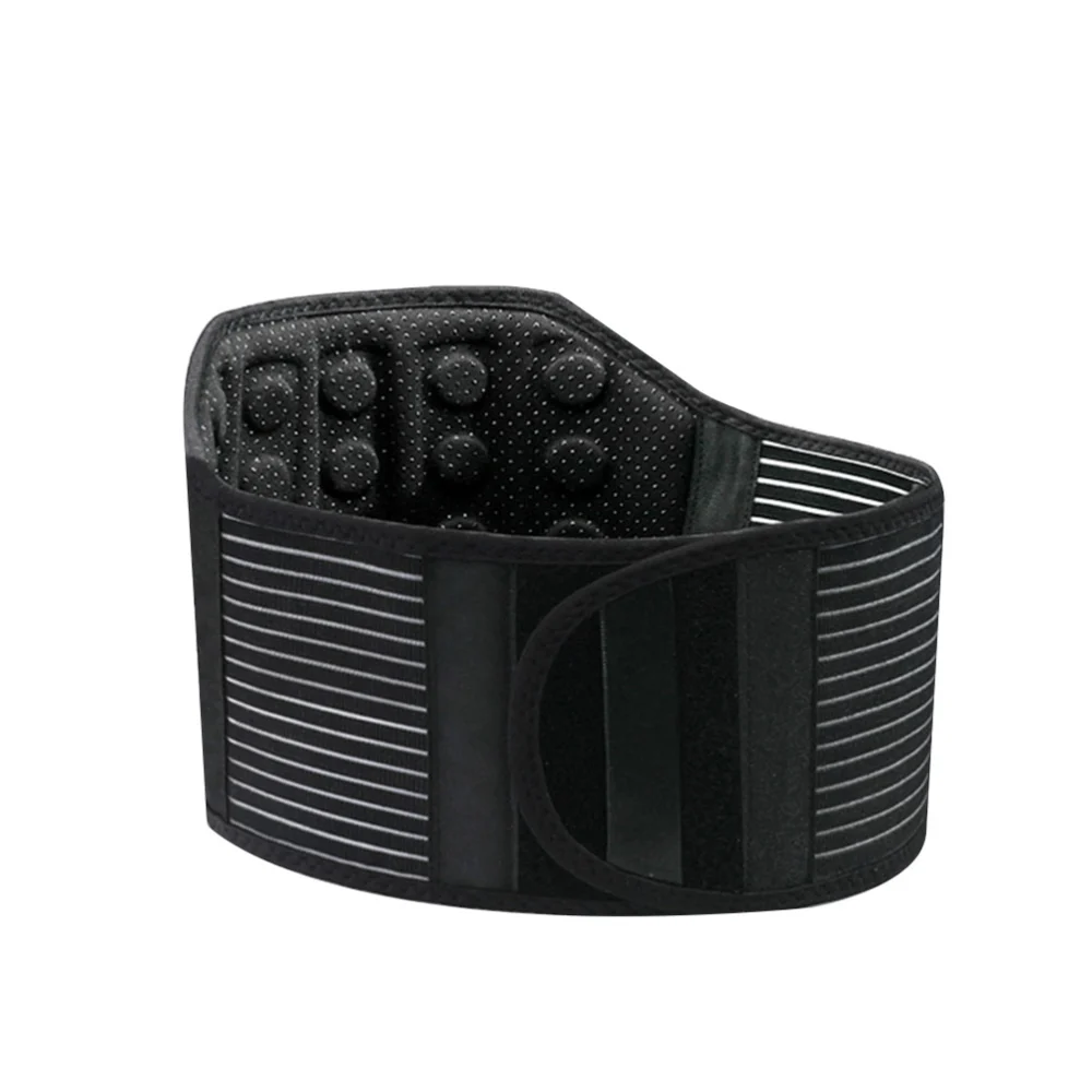 1PC Waist Support Belt Breathable Protection Self-heating Magnet Lumbar Support Brace - Size L