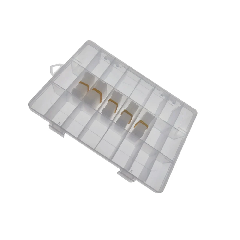 Plastic Transparent 24 Grids Threads Storage Case and 50 Pcs Winding Plate Boards Winding Rack Sewing Tools Set for Household Sewing Cross Stitch Embroidery