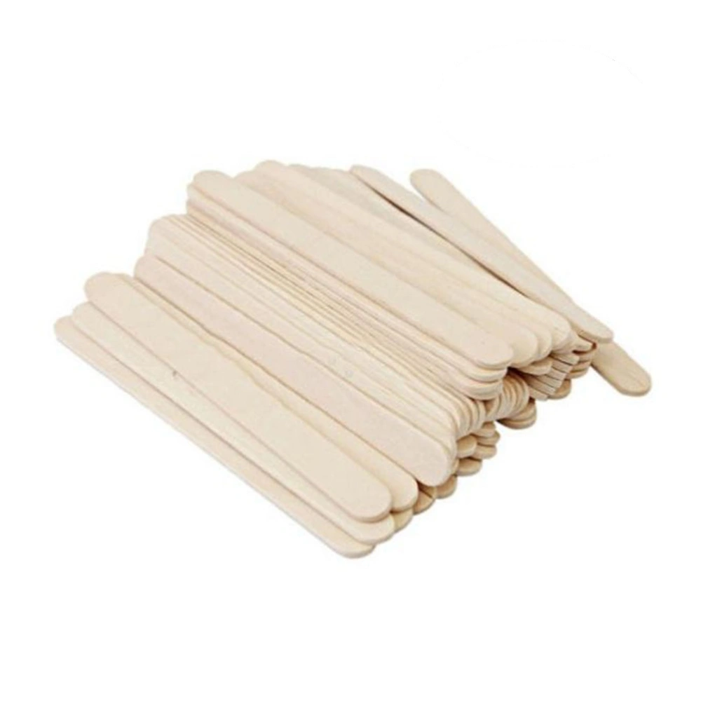 50PCS 9.3x1x0.2cm Natural Colored Wood Craft Sticks for DIY Crafts Creative Designs