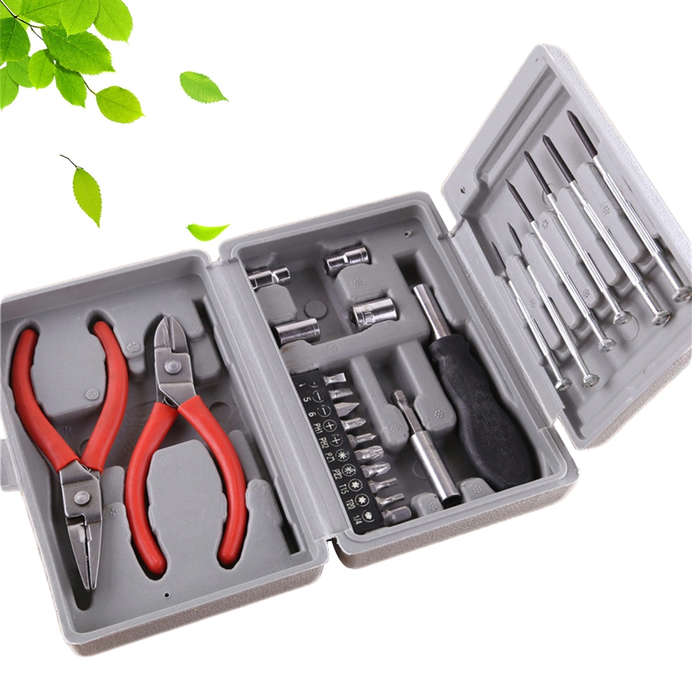 24pcs Household Tool Kit Home Repair Hand Tool Kit Multifunctional Tools in Storage Case