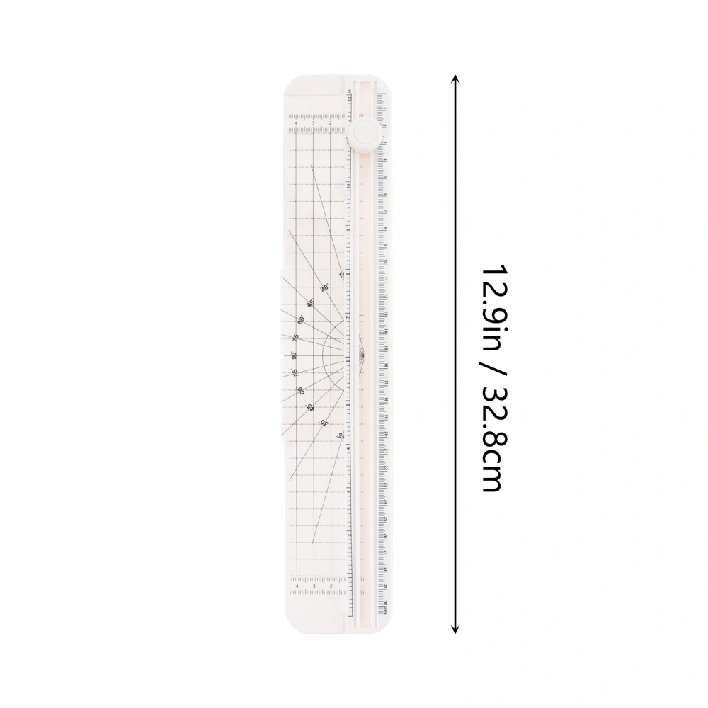 A4 Paper Trimmer Portable Scrapbooking Paper Cutter Guillotine with Slide Ruler