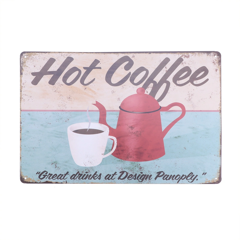 HOT COFFEE VINTAGE Tin Sign Bar pub home Wall Decor Retro Metal ART Poster