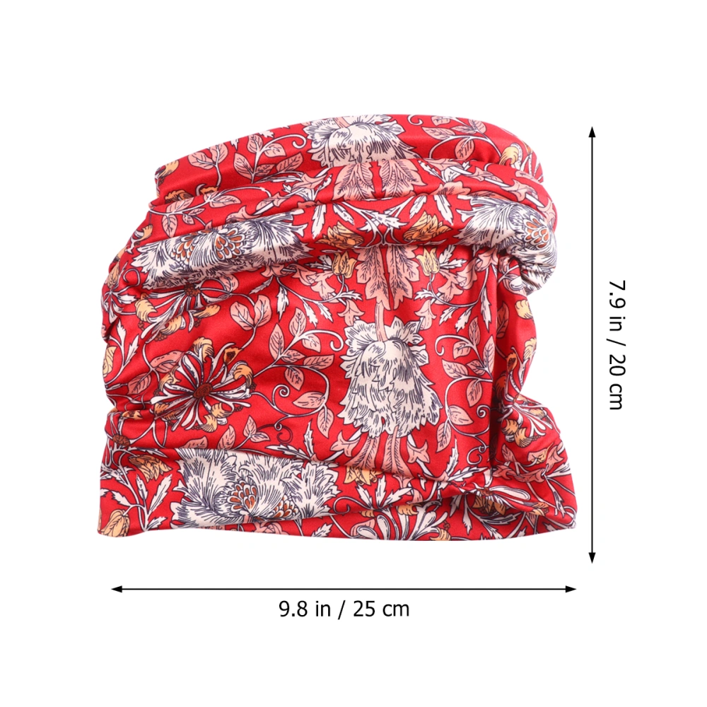 1pc Creative Pattern Head Wrap Turbano Chemotherapy Sunscreen Headwrap Multifunctional Hat for Women Ladies