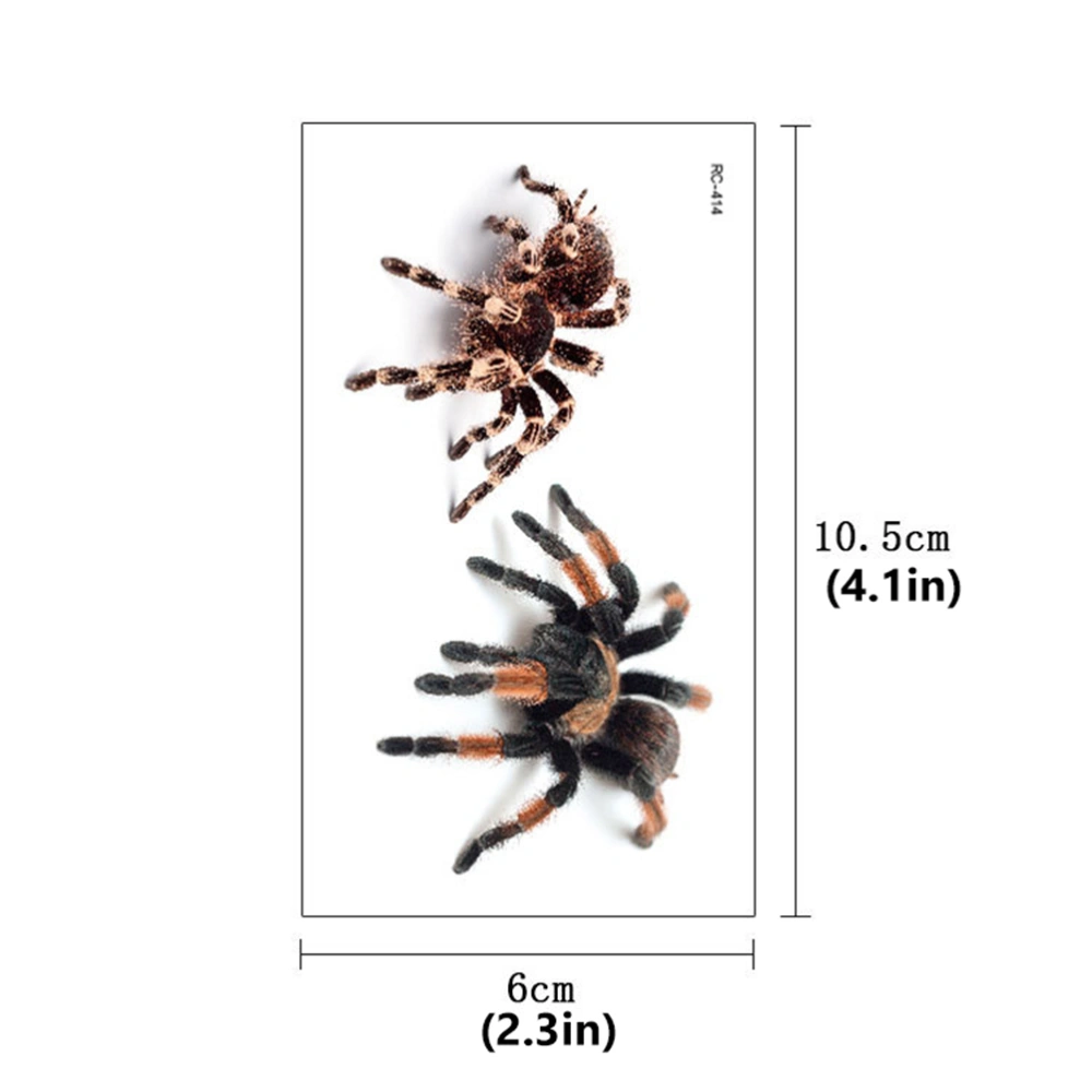 1 Set 30Pcs Halloween 3D Spider Scorpion Horror Sticker (Assorted Color)