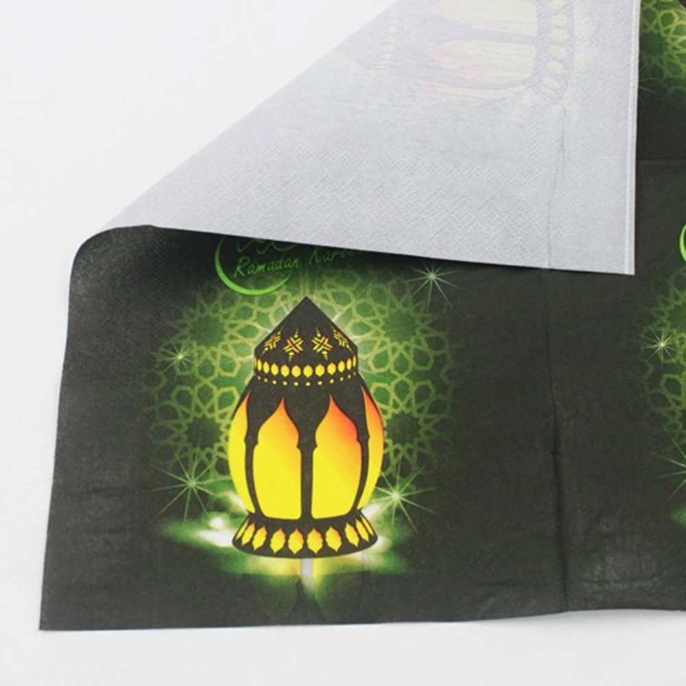 80pcs Printing Napkin Beautiful Arabic Lamp Napkin for Party Gathering Festival Home