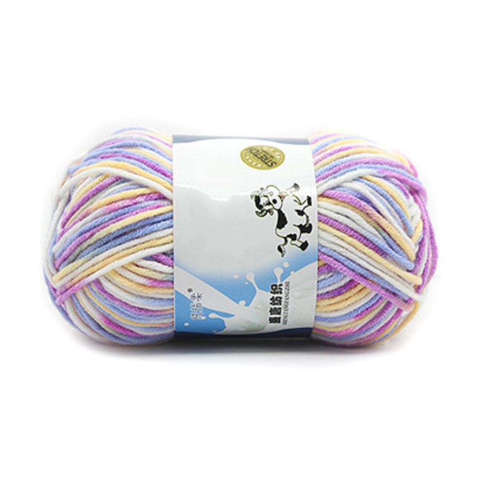 50g Milk Cotton Yarn Cotton Chunky Hand-woven Crochet Knitting Wool Yarn Warm Yarn for Sweaters Hats Scarves DIY (40)