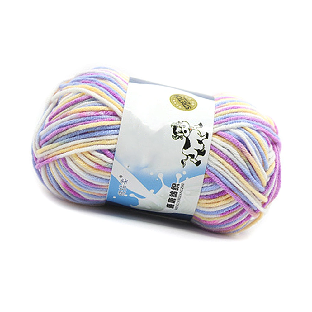 50g Milk Cotton Yarn Cotton Chunky Hand-woven Crochet Knitting Wool Yarn Warm Yarn for Sweaters Hats Scarves DIY (40)