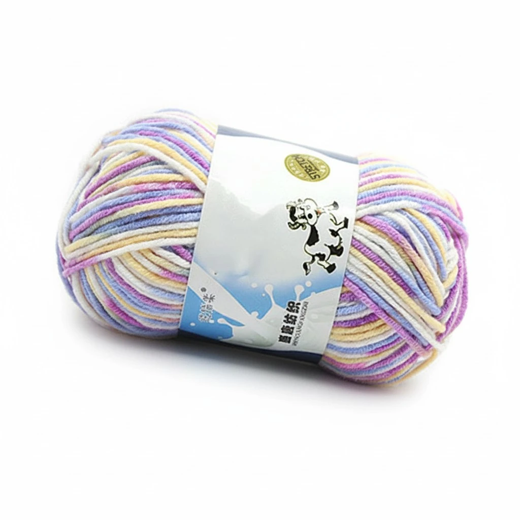 50g Milk Cotton Yarn Cotton Chunky Hand-woven Crochet Knitting Wool Yarn Warm Yarn for Sweaters Hats Scarves DIY (40)