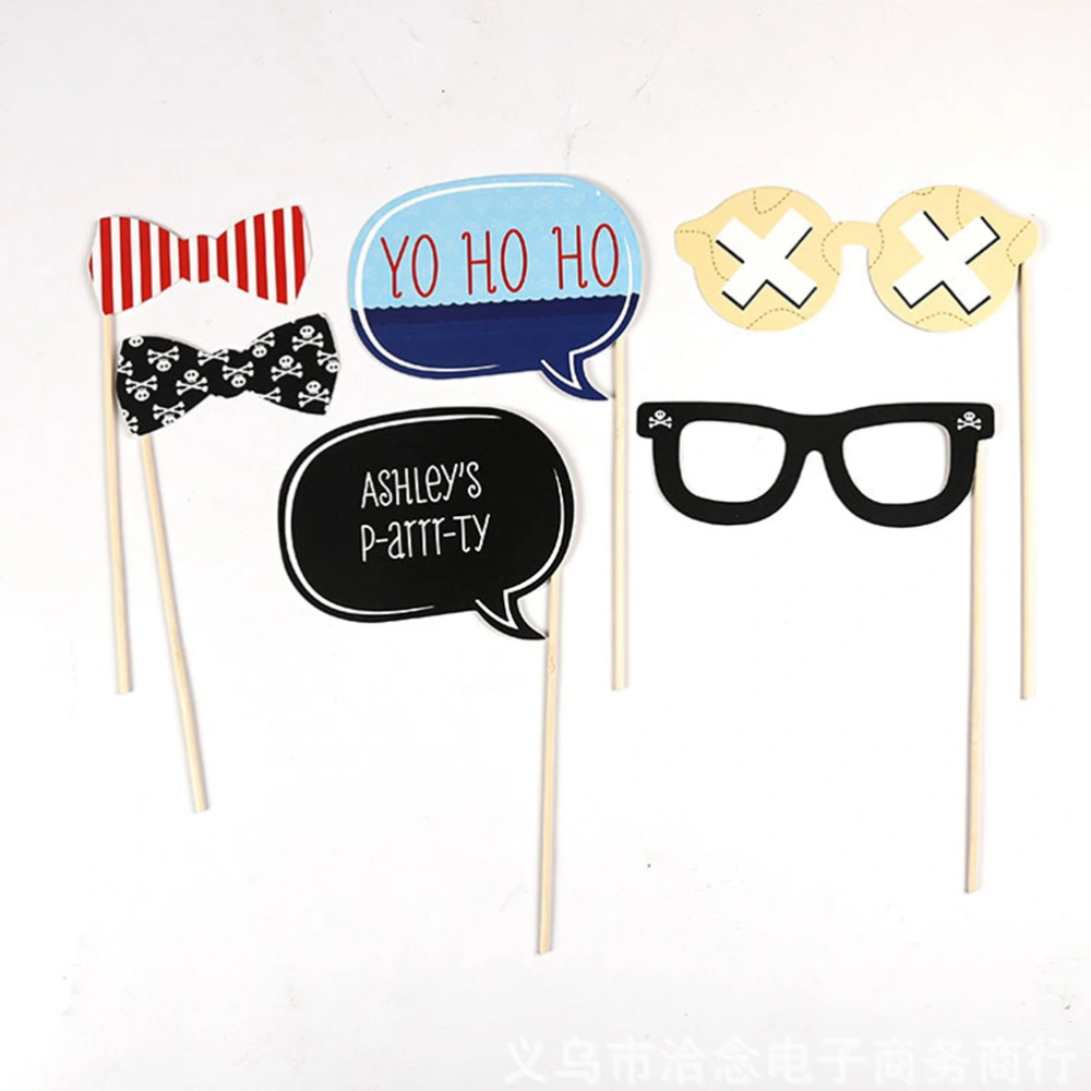 20 PCS Halloween Paper Mustache Photo Props Party Photo Photography Accessories