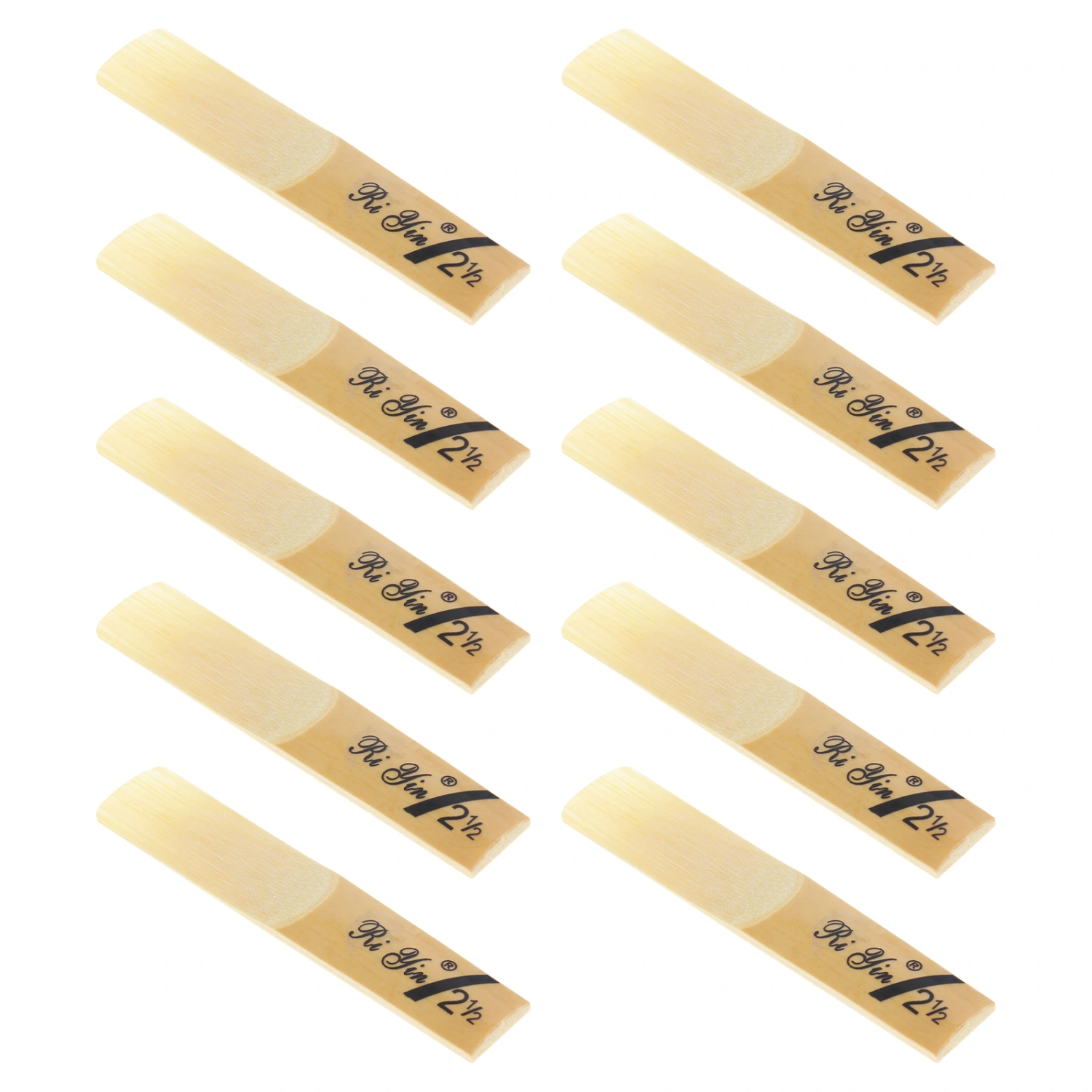10pcs Bb Clarinet Reeds Strength 2.5 Woodwind Instrument Parts Musical Instrument Accessories for Clarinetist