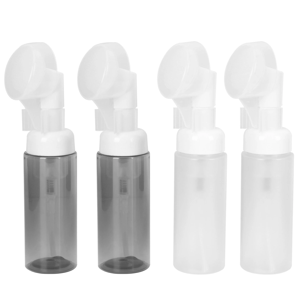 4pcs Mousse Foaming Bottle Plastic Frosted Foaming Bottle Small Bubble Bottle