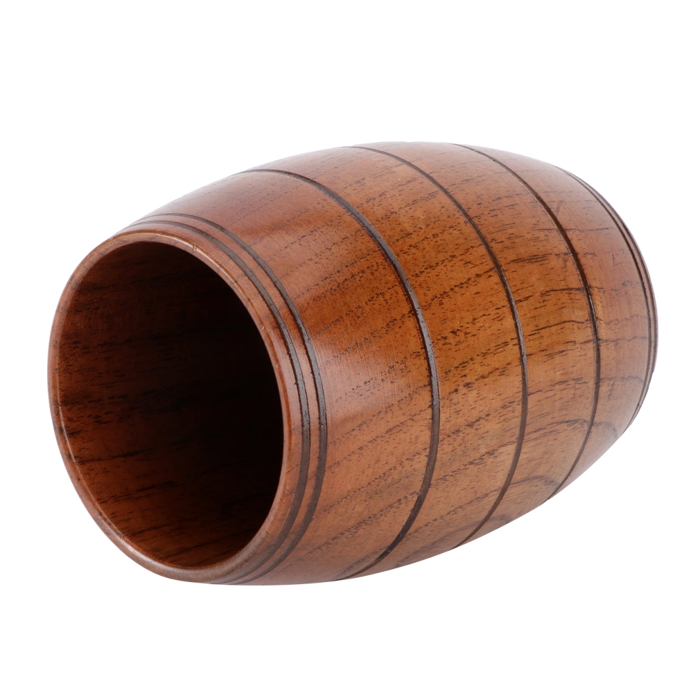 Wooden Oval Cup Wood Beer Tea Coffee Milk Water Cup Drinkware for Kitchen Bar Party