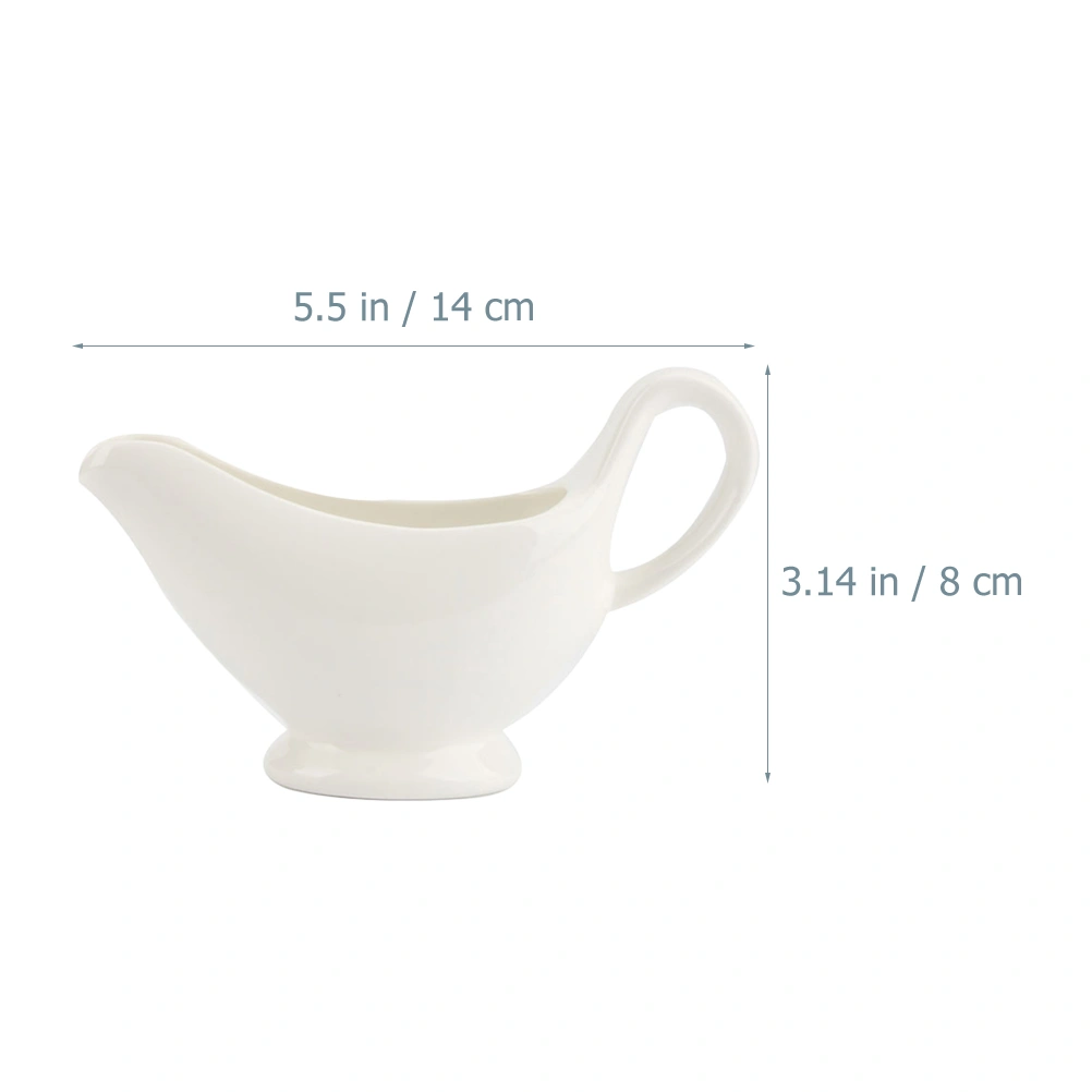 2Pcs Gravy Boats Gravy Sauce Boats Condiment Boats Saucier Boats with Handle