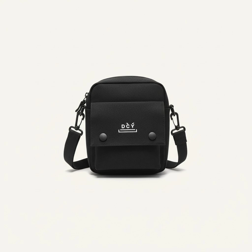 Casual Canvas Crossbody Bag Fashion Crossbody Bag Shoulder Bag for Student Girls Ladies(Black)