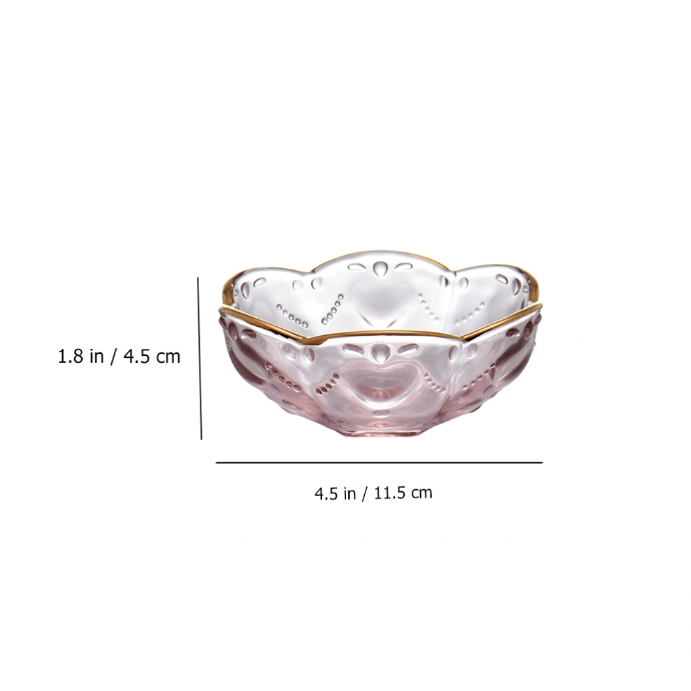 1pc Beautiful Tableware Bowl transparent Bowl Ice-cream Bowl Glass Bowl Sweet