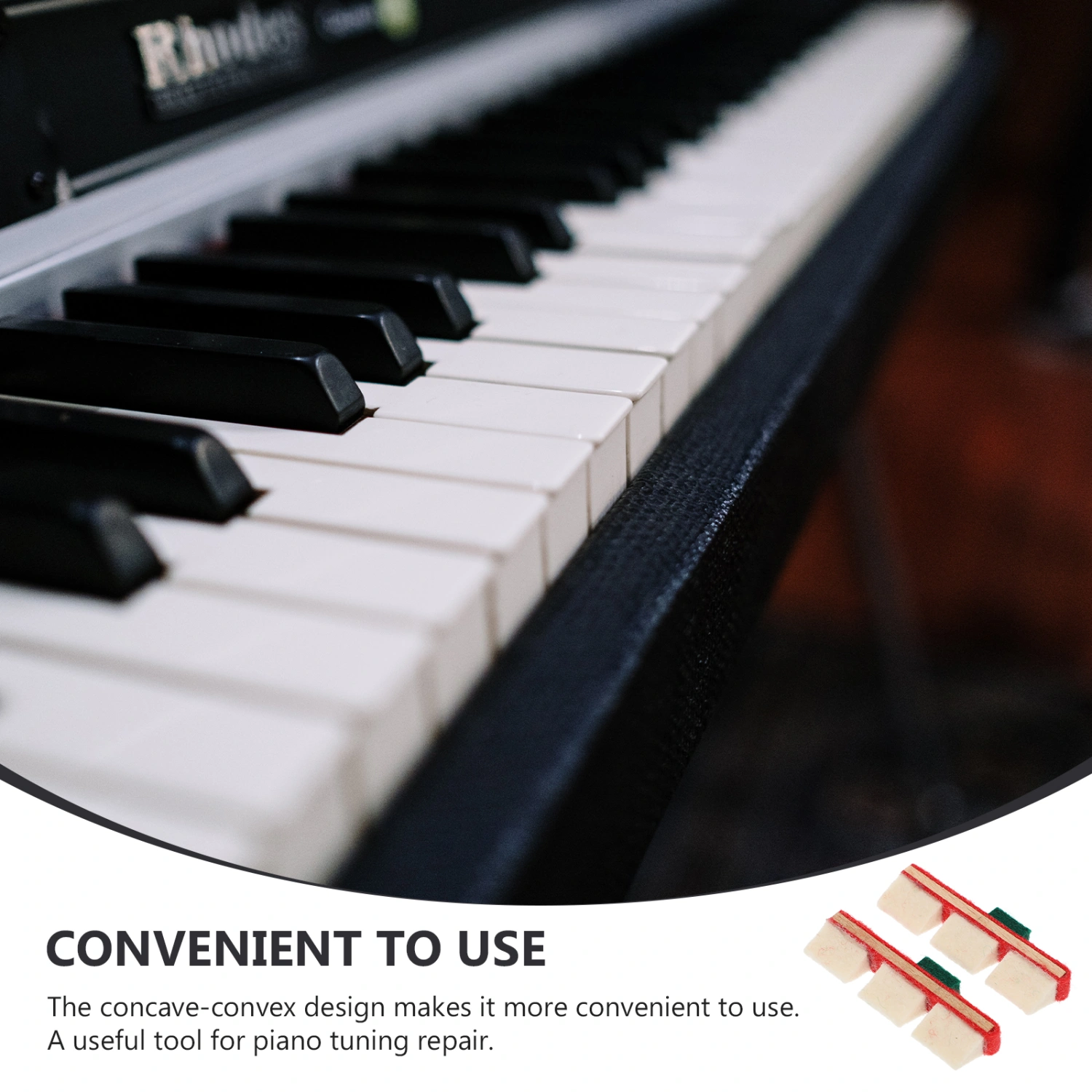 2Pcs Durable Piano Maintenance Tool Vertical Piano Supplies (Assorted Color)