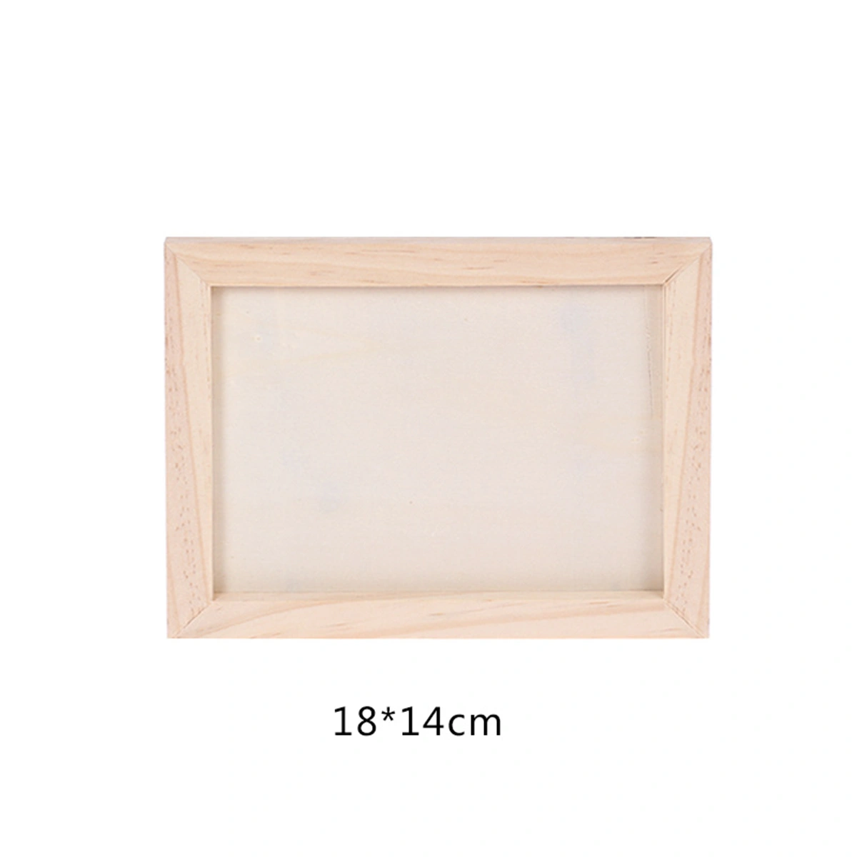 2Pcs Blank Wooden Picture Frames Children Painting Display Stands DIY Handmade Wall Decoration (Size S)