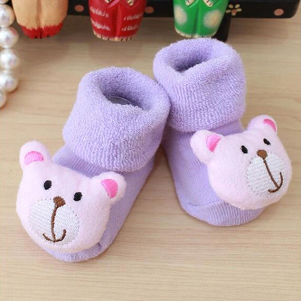 Children Cotton Autumn Winter Thickening Baby Socks Warm Non-slip Floor Socks Girls Baby Cotton Winter Socks for 0-9Months (Random Style)