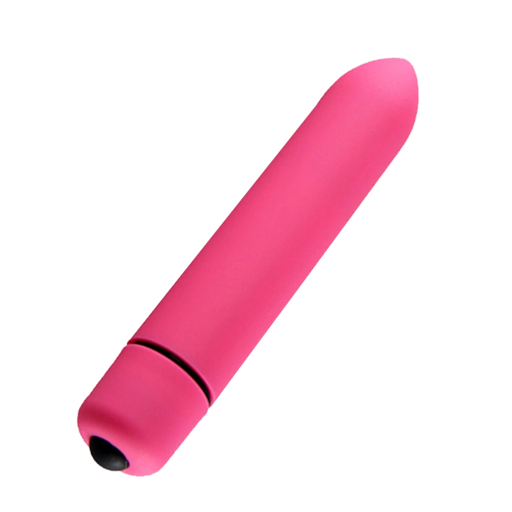 Female Masturbator 10 Frequency Bullet Shaped Vibration Bar Massage Bar with Strong Vibration for Women Rosy (Without Battery)