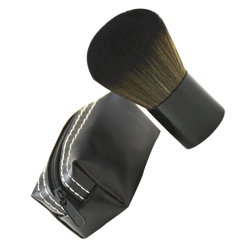 1 Set Portable Makeup Brushes with Bag Multi-function Blusher Brush Powder Brush Makeup Tool