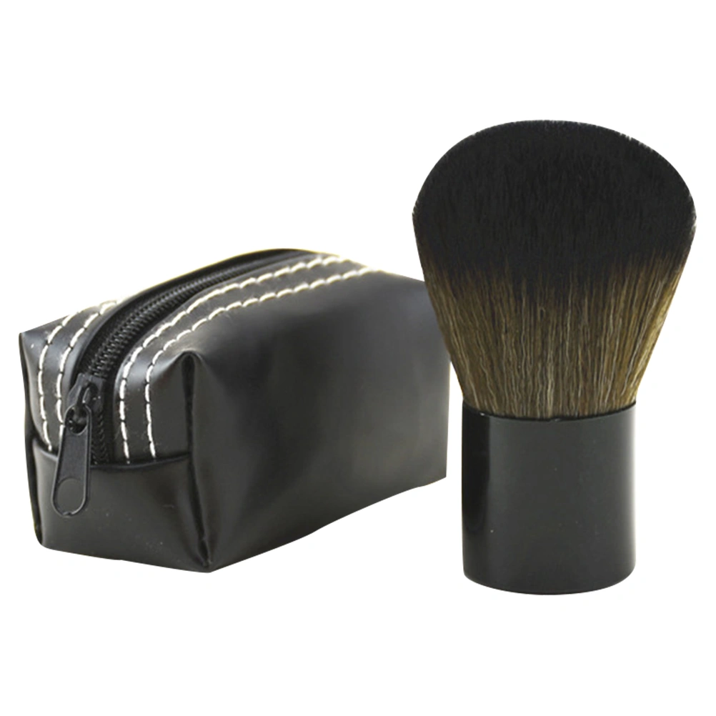1 Set Portable Makeup Brushes with Bag Multi-function Blusher Brush Powder Brush Makeup Tool
