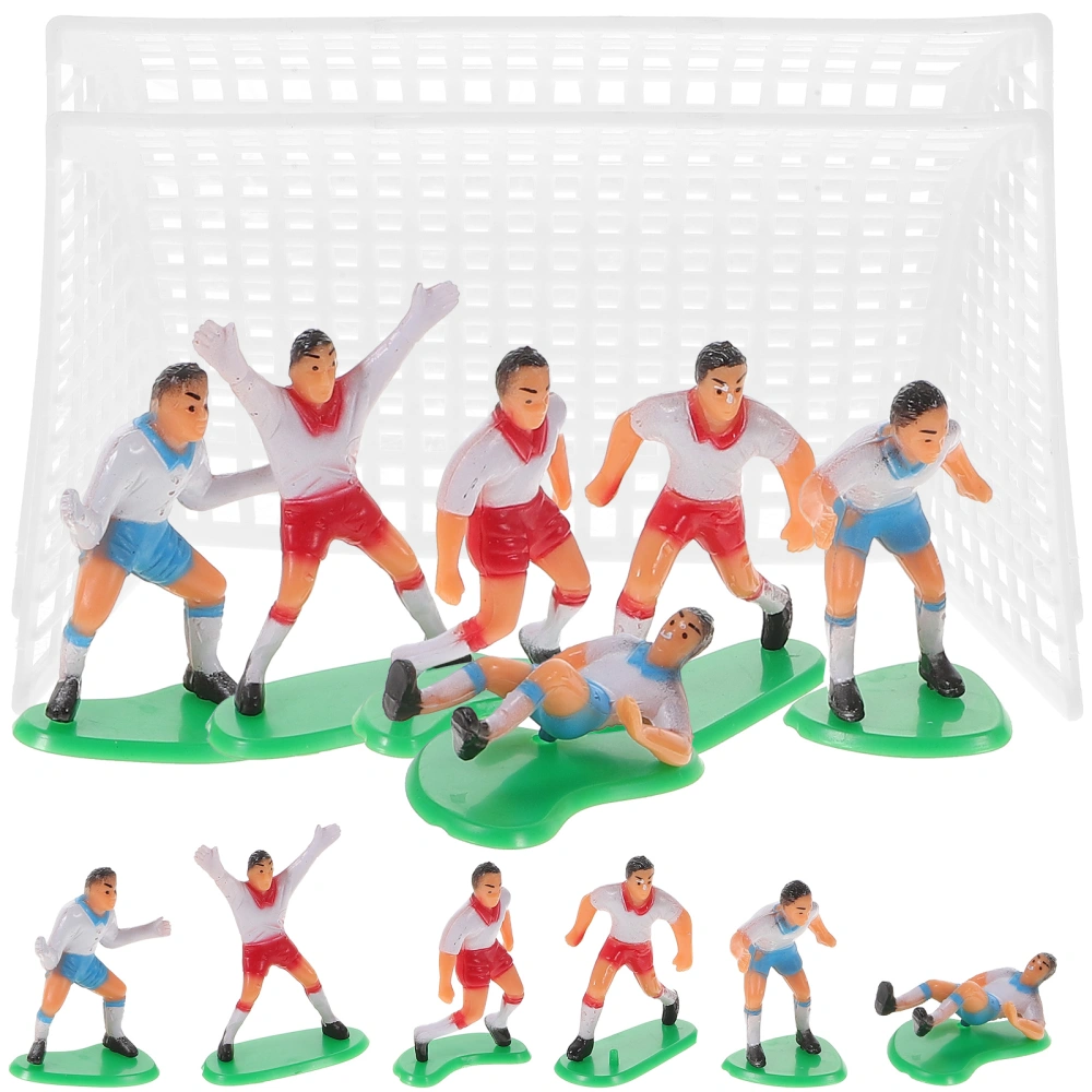 16pcs Football Game Theme Cake Decor Cake Ornaments Birthday Cake Dessert Adornment Small Gift for Party Home