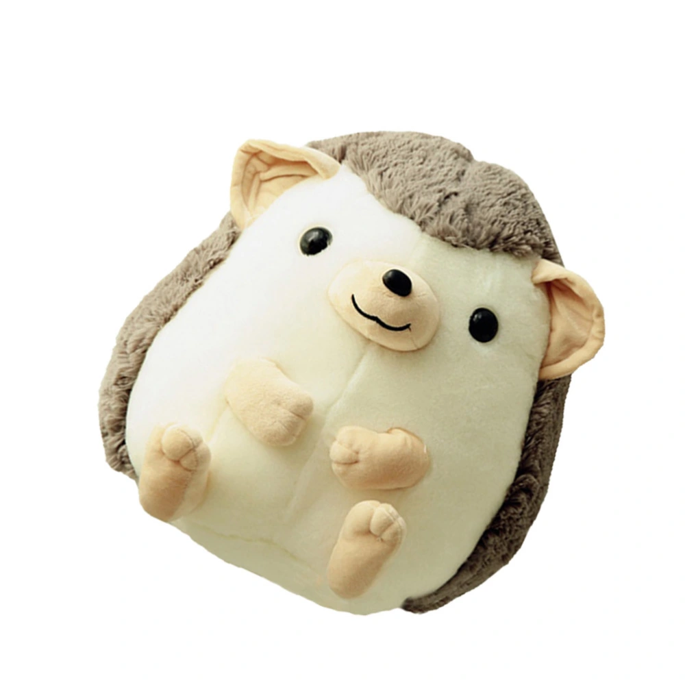 45x45cm Adorable Chubby Hedgehog Plush Doll Simulation Hedgehog Plush Toys for Girls Children Kids (Grey)