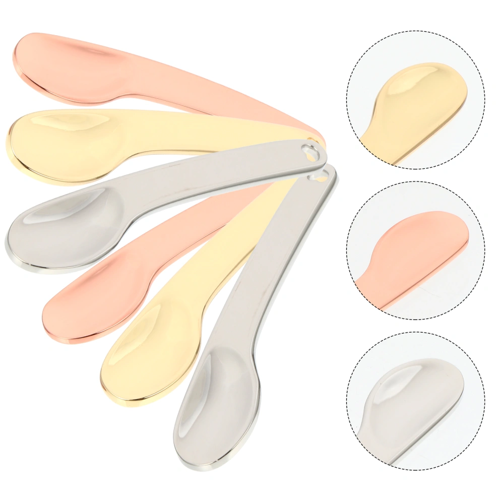 6pcs Makeup Spatula Mini Spoon Beauty Scoop for Facial Cosmetic Face Cream