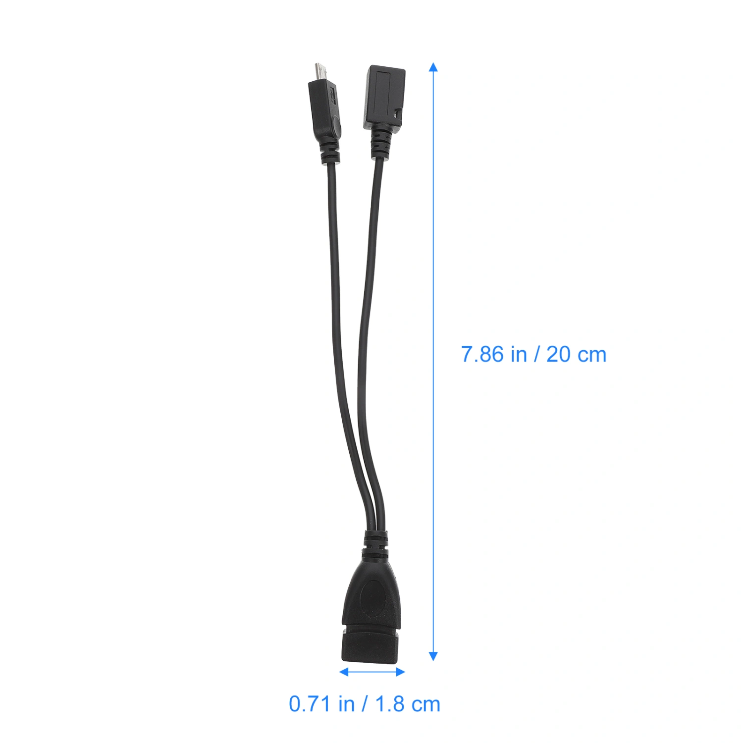 2PCS Micro USB Converter Micro USB Male to Standard USB Female Conversion Cable