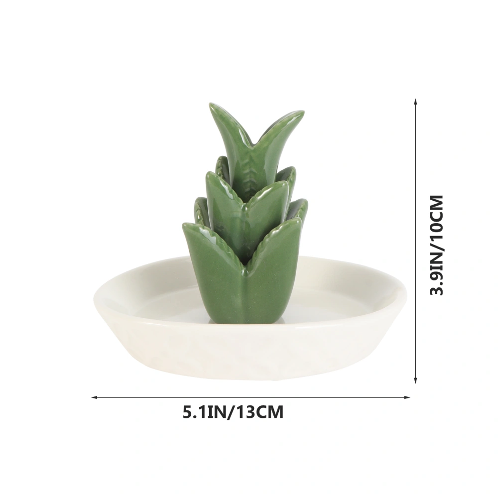 1Pc Simulated Aloe Storage Tray Creative Jewelry Shop Decorative Tray Home Decor