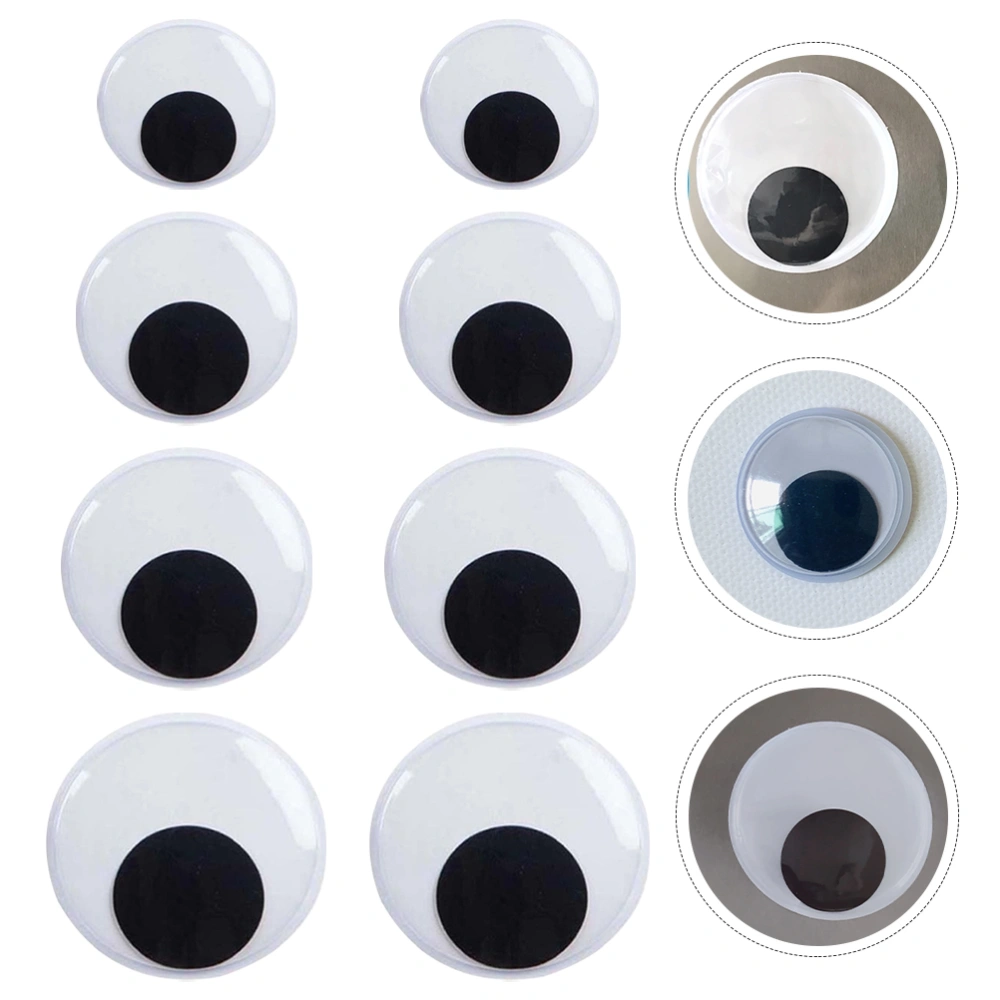 4  pairs of Self-adhesive Eye Decal Diy Hand Made Doll Eyes Diy Crafts Decorative Eyes