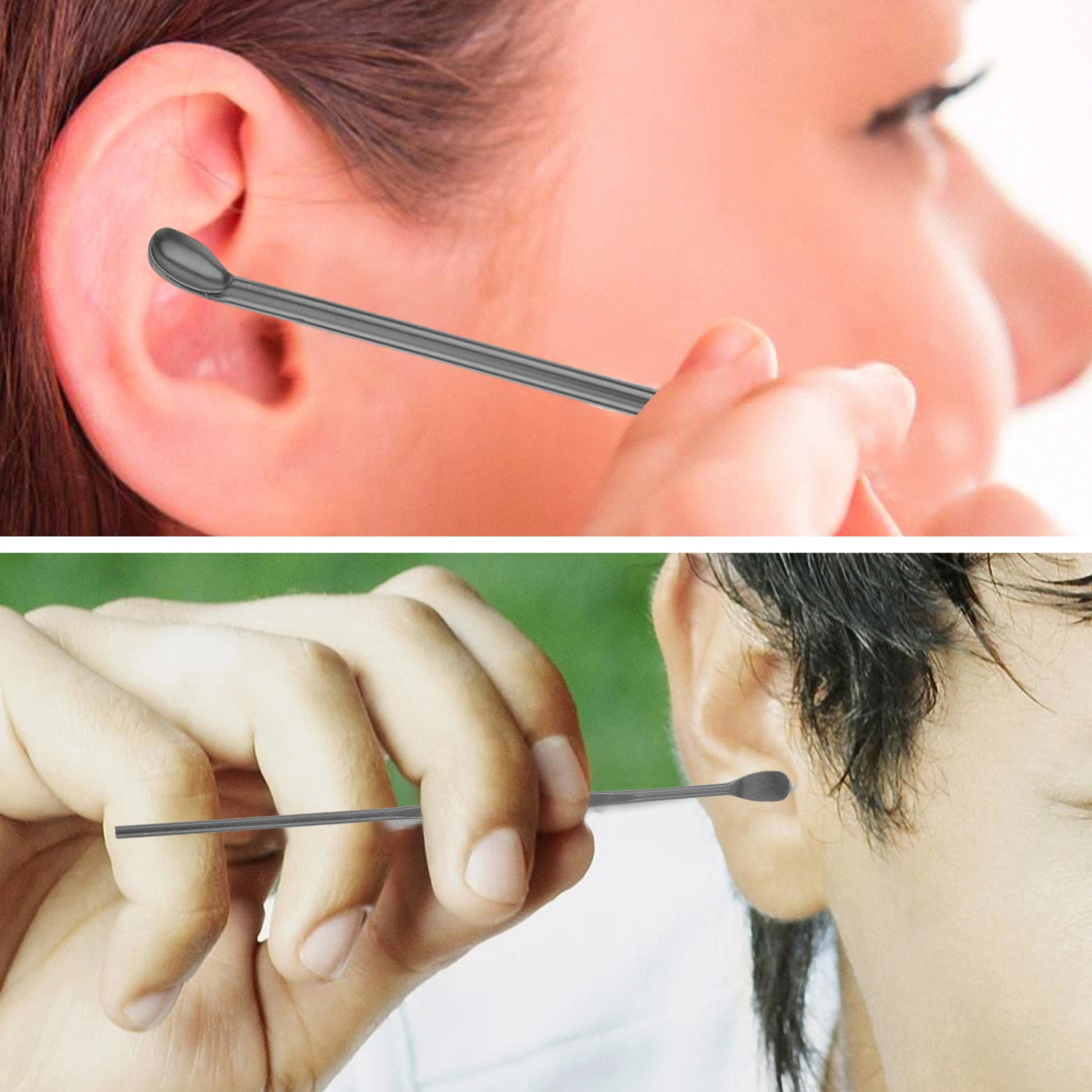 2 sets of Home Ear Picks Ear Cleaner Kit Stainless Steel Earpick Wax Remover
