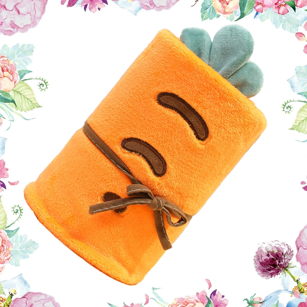 Coral Blanket Kids Blankets Cartoon Coral Fleece Blanket Household Blanket (Carrot)