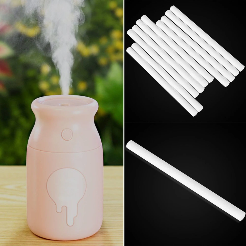 10 Pcs USB Humidifier Filter Cotton Sticks Air Humidifier Replacement Filters (White)