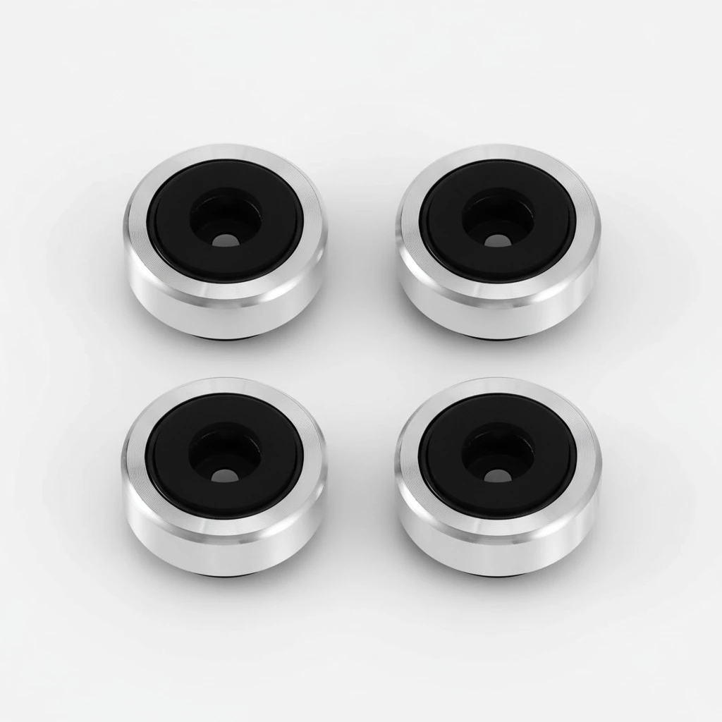 4pcs Anti Vibration Amplifier Feet Pad Aluminium Alloy Universal Speaker Pad